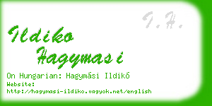 ildiko hagymasi business card